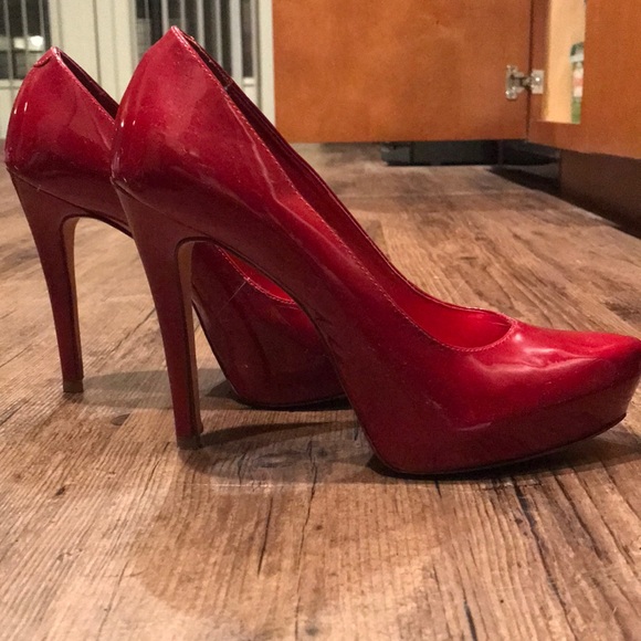 aldo heels red